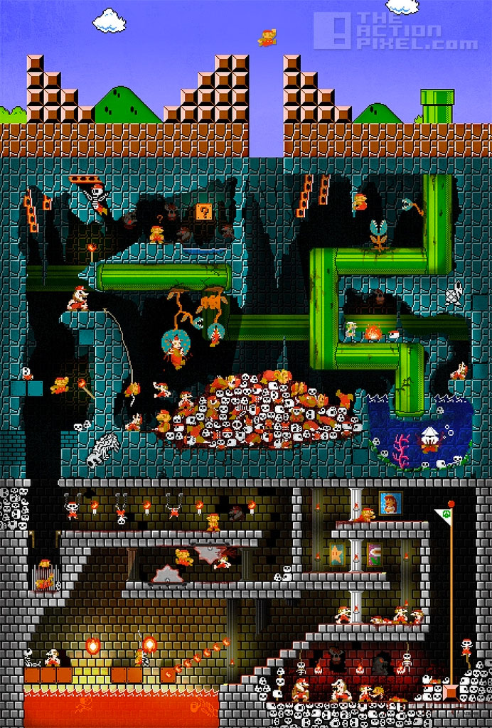 mario goes to hell. The Action pixel. @TheActionPixel