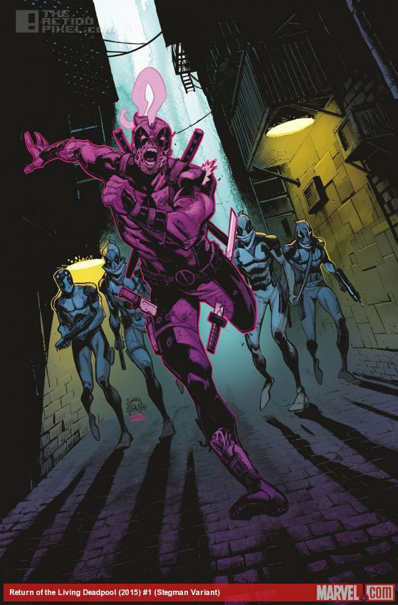return of the living deadpool.  variant Cover by Ryan Stegmen. Marvel . The Action Pixel. @theactionpixel