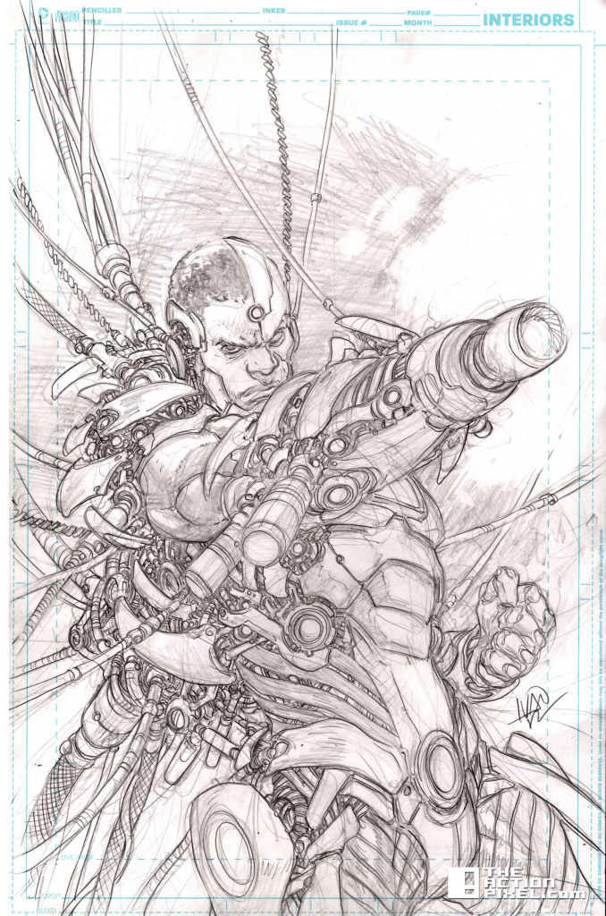 cyborg sketch. DC COmics. the action pixel. @theactionpixel