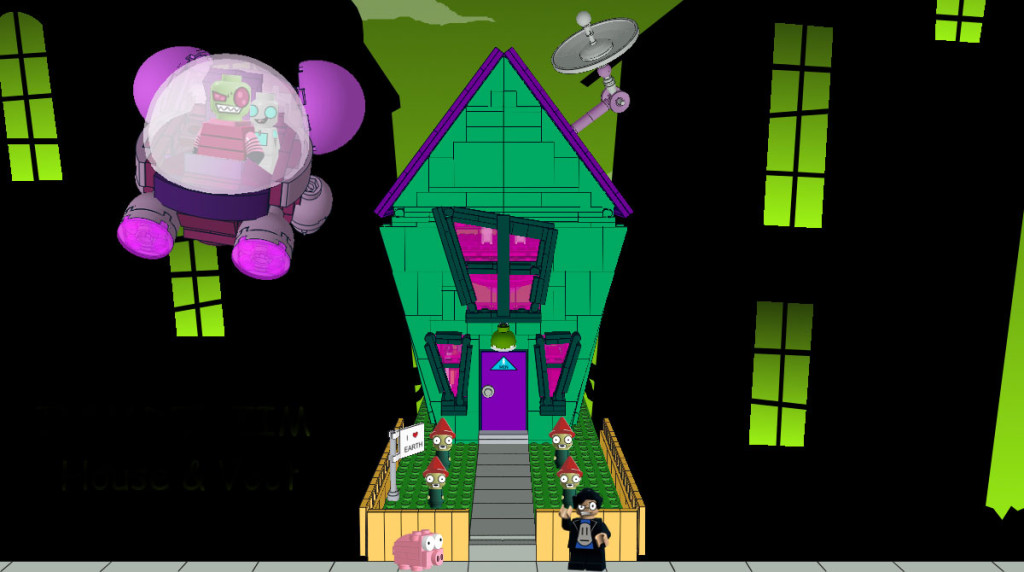 invader zim lego house and voot. The action pixel. @theactionpixel