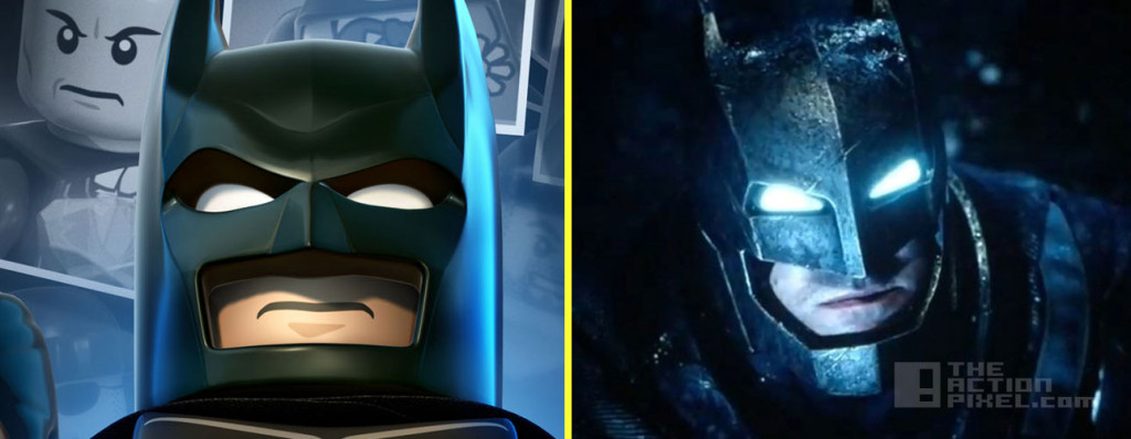 batman from lego and Batman V Superman: Dawn Of Justice