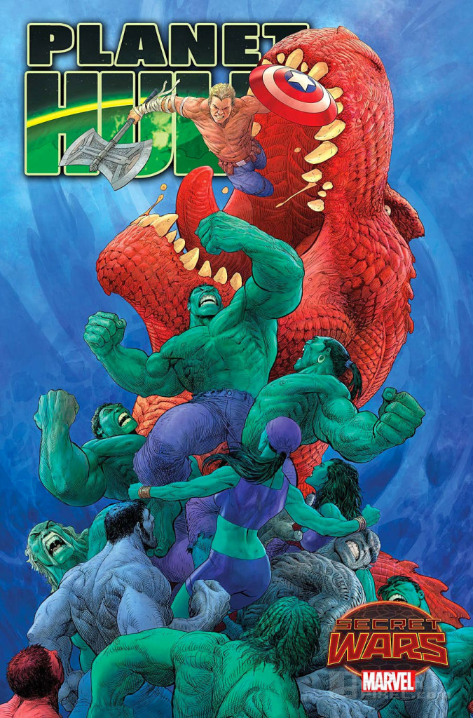  planet hulk variant cover 1. secret wars. marvel. the action pixel. @theactionpixel