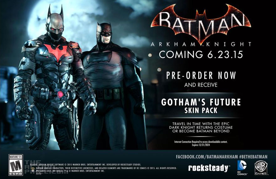 batman: Arkham Knight. The Action Pixel. @theactionpixel gothams future skin pack. rocksteady, wb games. dc comics