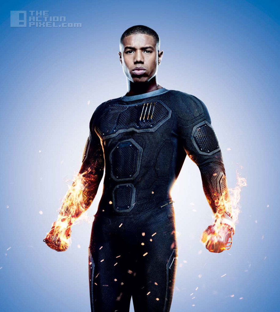 michael b. Jordan as the human torch / johnny storm in fantastic four. the action pixel. @thectionpixel . marvel. 20th century fox