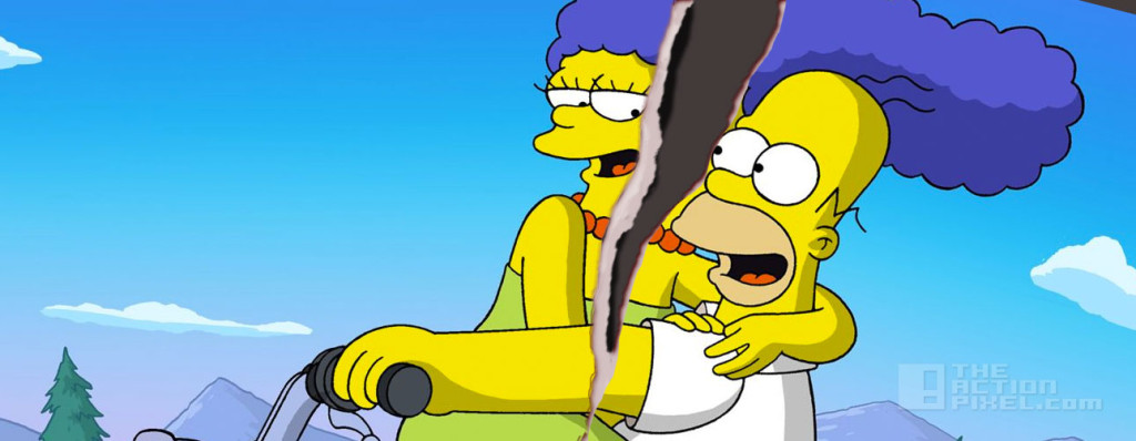 homer marge Split. The Simpsons. FOX. entertainment on tap. the action pixel. @theactionpixel