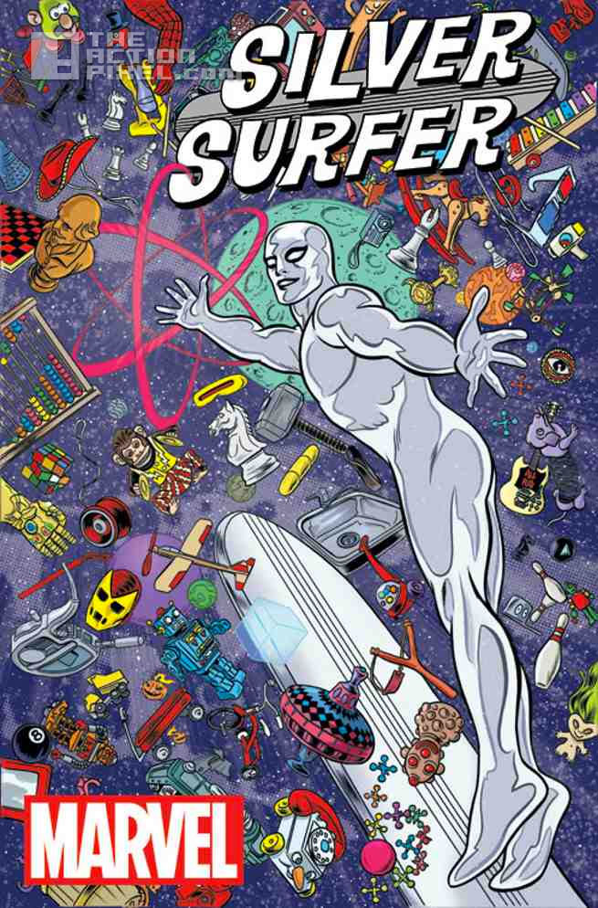 silver surfer #1 cover. @theactionpixel the action pixel. #Entertainmentontap. marvel