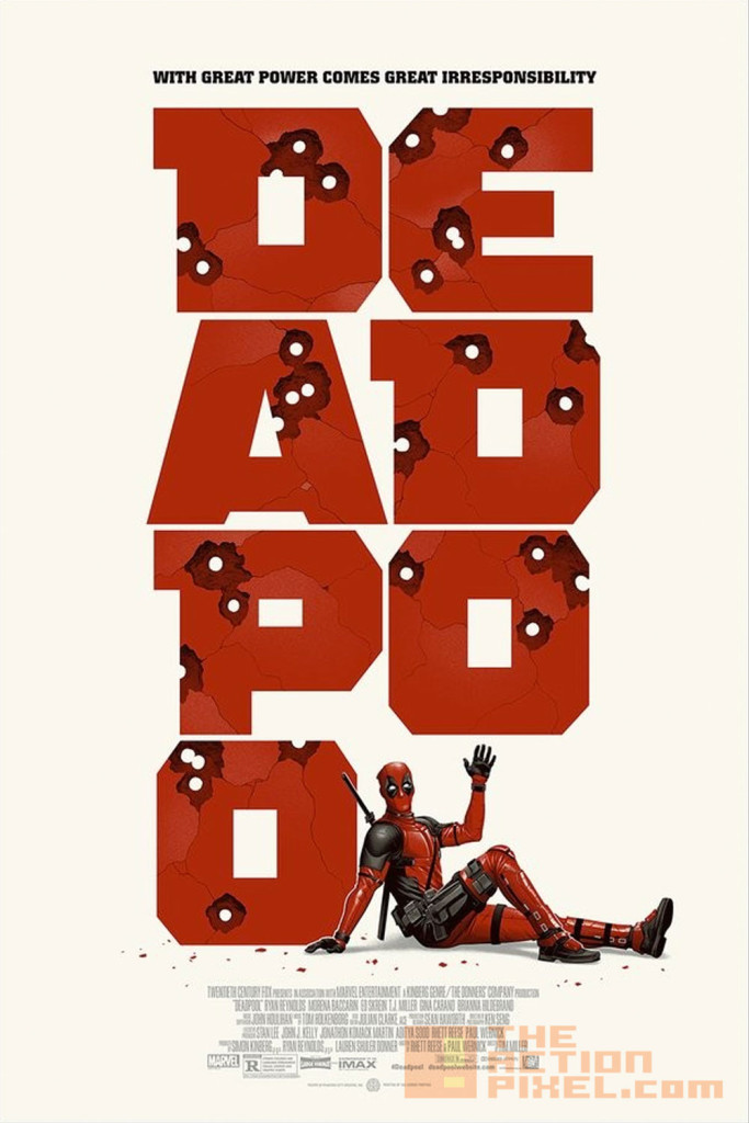 deadpool rob liefeld mondo poster. deadpool. 20th century fox. marvel. the action pixel. @theactionpixel