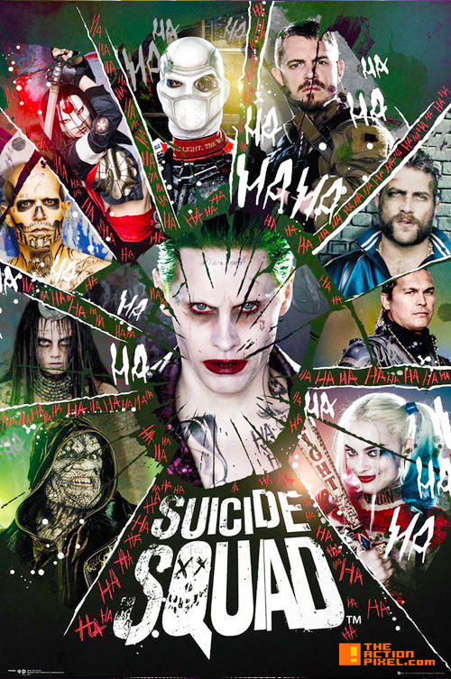 poster, suicide squad,joker, harley quinn, margot robbie, will smith, jared leto, dc comics, warner bros. pictures, poster, poster art, entertainment on tap, the action pixel