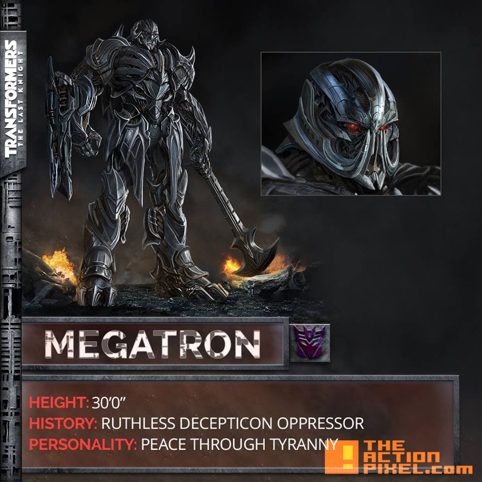 megatron, transformers,transformers, The last knight, entertainment on tap, the action pixel