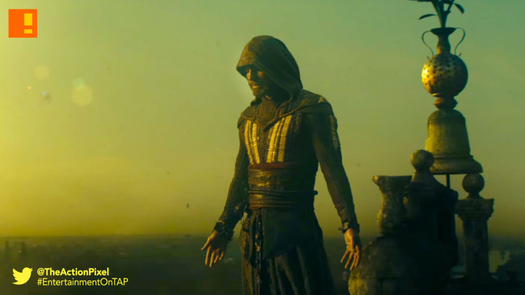 assassins creed, the action pixel, michael fassbender, assassins creed, callum lynch,michael fassbender, ac, ubisoft, preview, images,stills,exclusive, the action pixel, entertainment on tap,video game movie, stills,trailer 2