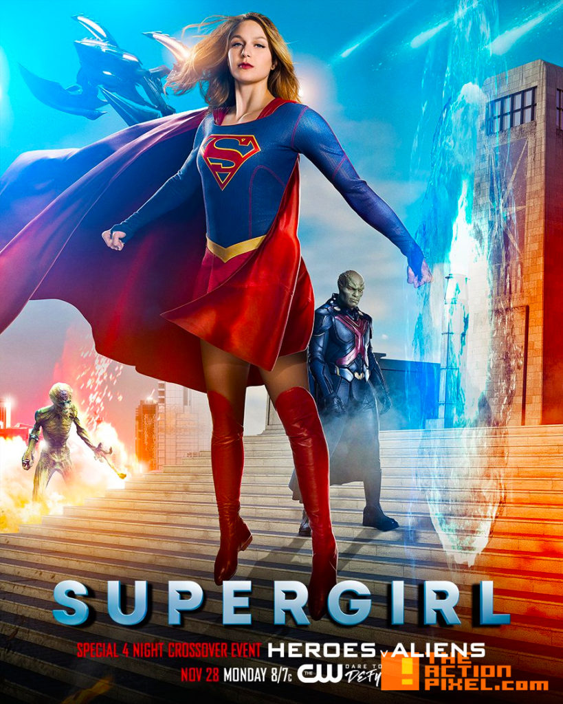 cw network, dc comics, supergirl, the flash, arrow, legends of tomorrow, entertainment on tap, the action pixel, poster