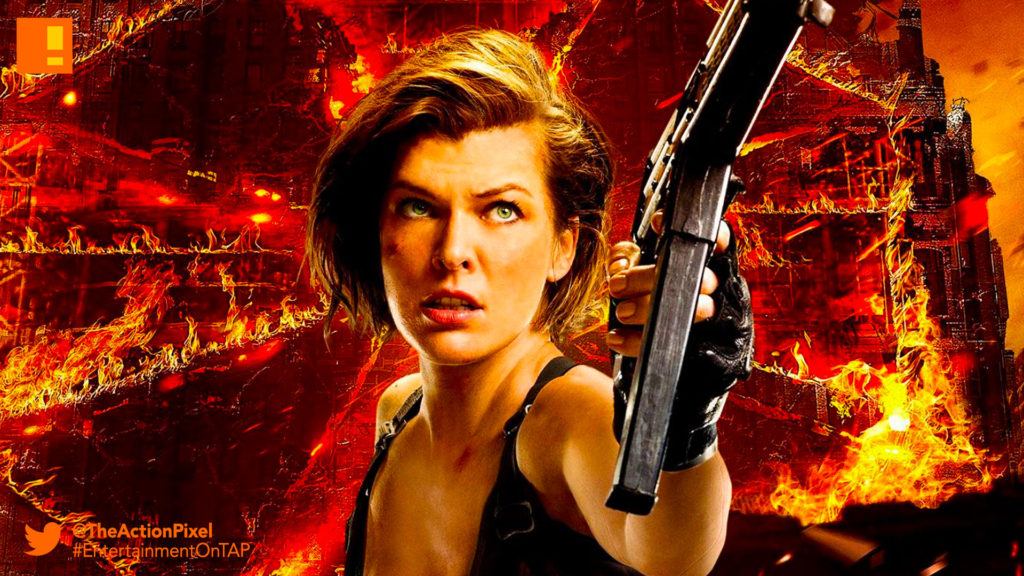 resident evil, timeline, the action pixel, entertainment on tap, tap reviews, screen gems, sony, capcom, milla jovovich, resident evil, poster, resident evil: the final chapter, the final chapter, screen gem, sony pictures, capcom,
