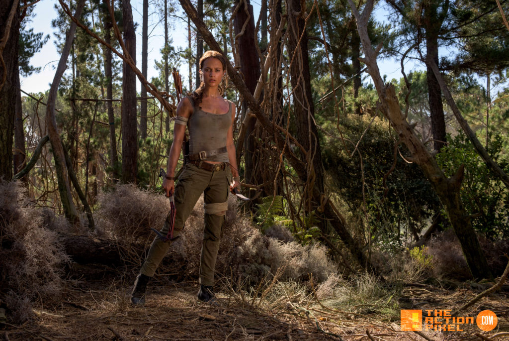 TOMB RAIDER, ALICIA vikander, lara croft, first look, entertainment on tap, the action pixel