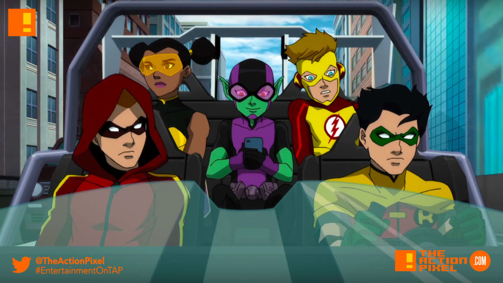 teen titans, judas contract, the action pixel, entertainment on tap, the action pixel, wb animation, warner bros., dc comics, starfire, clip teaser,clip, teaser, beast boy, robin, red arrow, kid flash, bumblebee, 