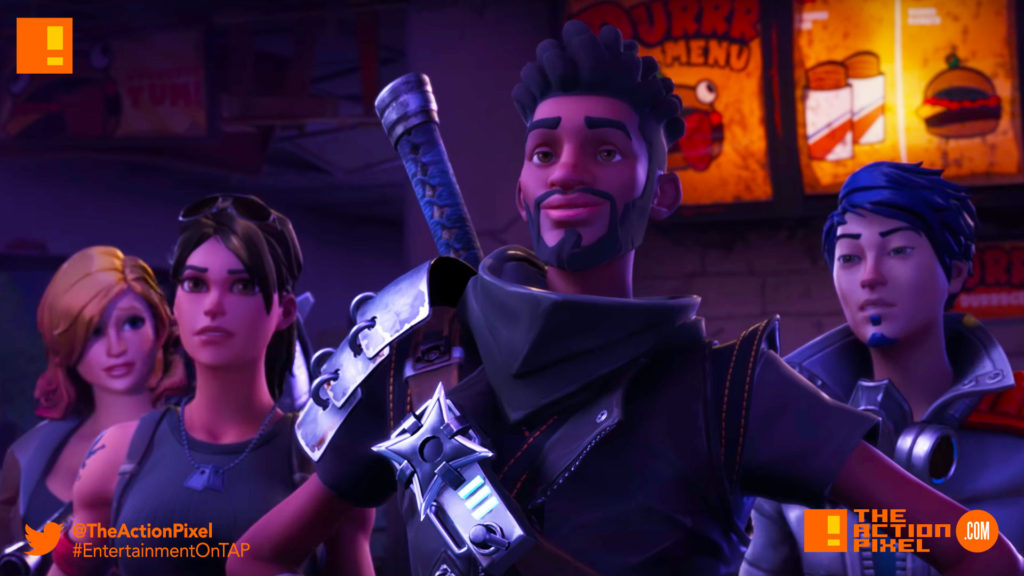 fortnite, epic games, the action pixel, entertainment on tap, 