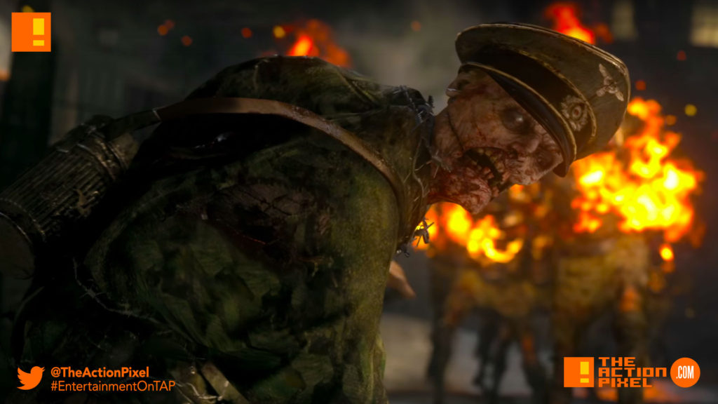 cod zombies, call of duty,call of duty: wwII, world war 2, world war ii , call of duty zombies, teaser, the action pixel, sledgehammer games, entertainment on tap, reveal trailer, trailer, nazi zombies, 