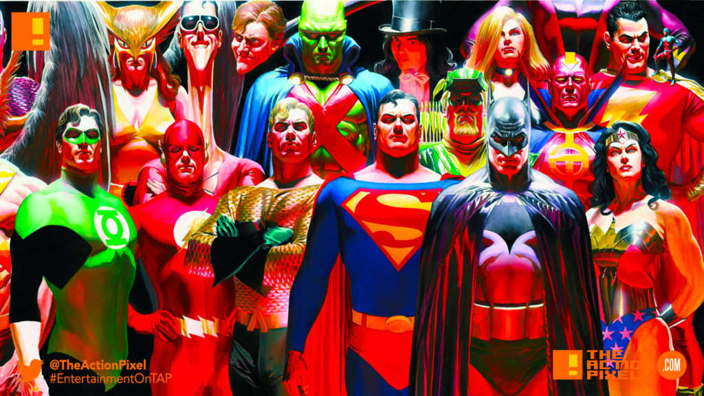 dc comics, batman, superman, flash, aquaman, martian, green arrow, plastic man, wonder woman