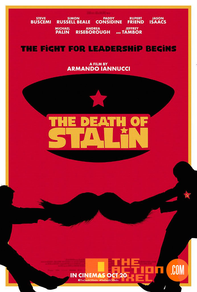 cover, poster, the death of stalin, the action pixel, titan comics, entertainment one, e one, entertainment on tap