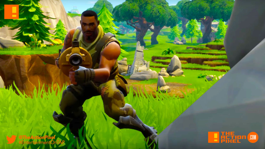 Fortnite Battle Royale ,Gameplay Trailer,the action pixel, entertainment on tap,