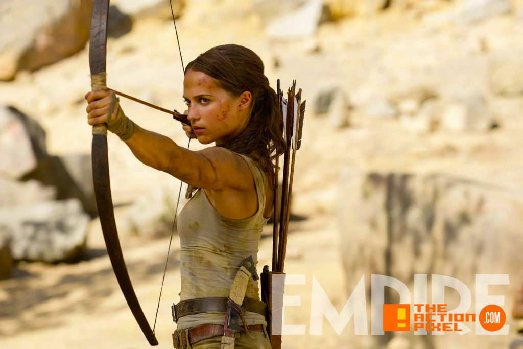 TOMB RAIDER, ALICIA vikander, lara croft, first look, entertainment on tap, the action pixel,
