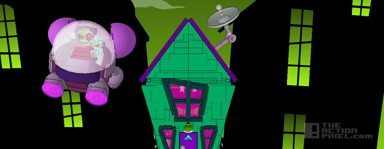 invader zim lego house and voot. The action pixel. @theactionpixel