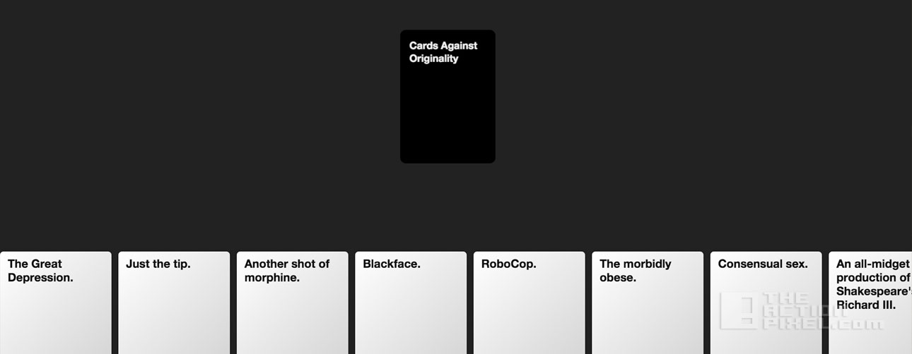 cards against originality. the action pixel. @theactionpixel