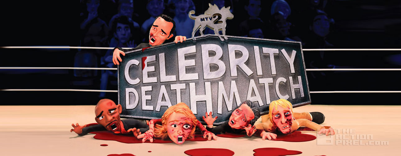 celebrity deathmatch. mtv2 the action pixel @theactionpixel