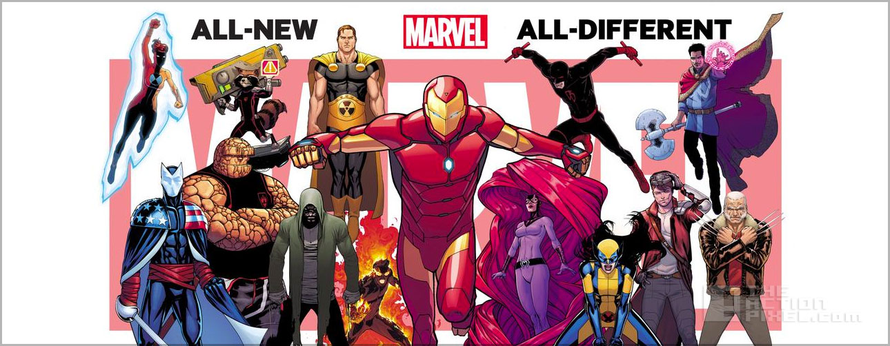 all new all different marvel. the action pixel. @theactionpixel