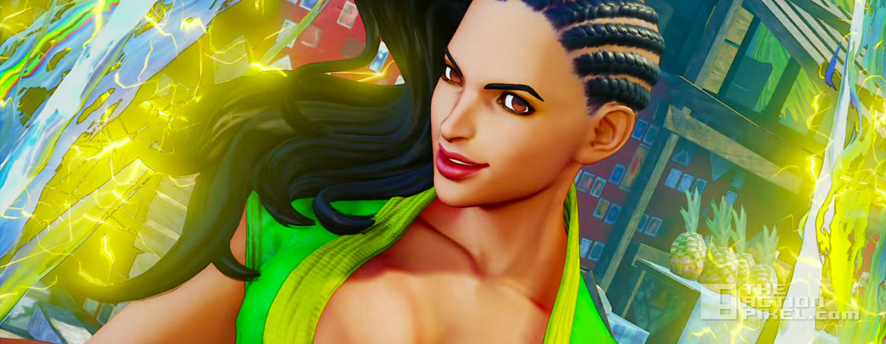 laura. street fighter v. capcom. the action pixel. entertainment on tap