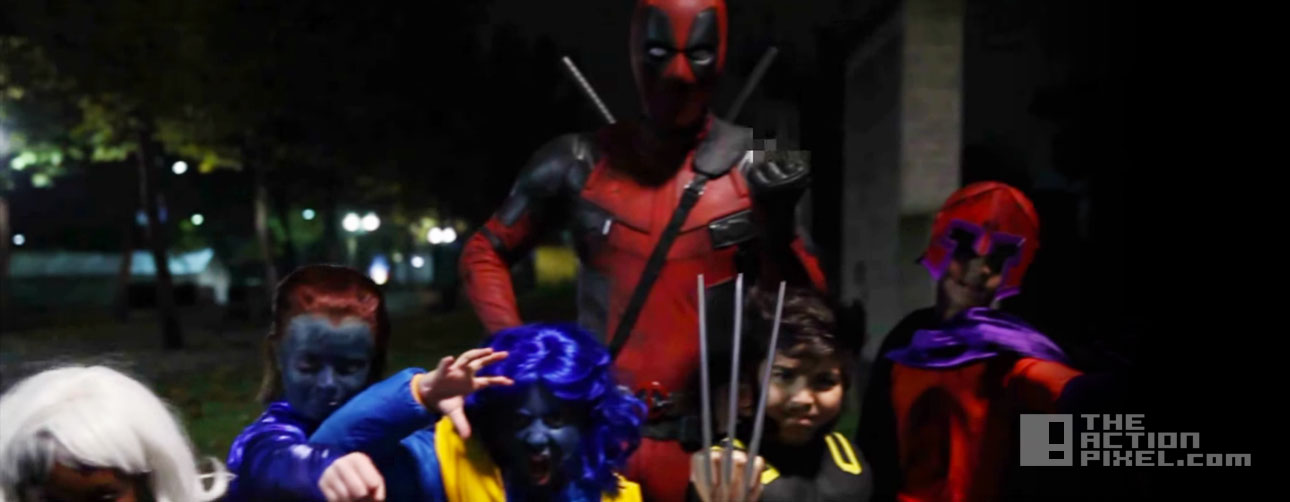 deadpool halloween viral video. ryan reynolds. fox. the action pixel. marvel. @theactionpixel