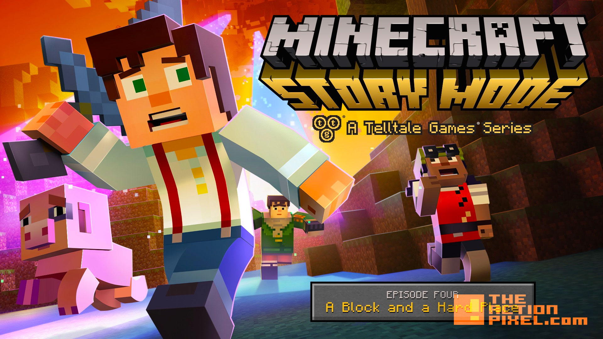 minecraft storymode Episode 4. A block and a hard place. the action pixel. @theactionpixel