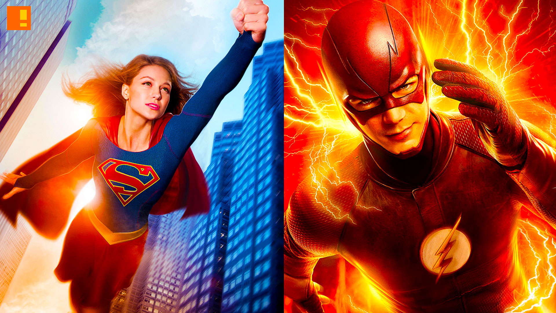 the flash Supergirl crossover. the action pixel. @theactionpixel. the cw network. cbs.