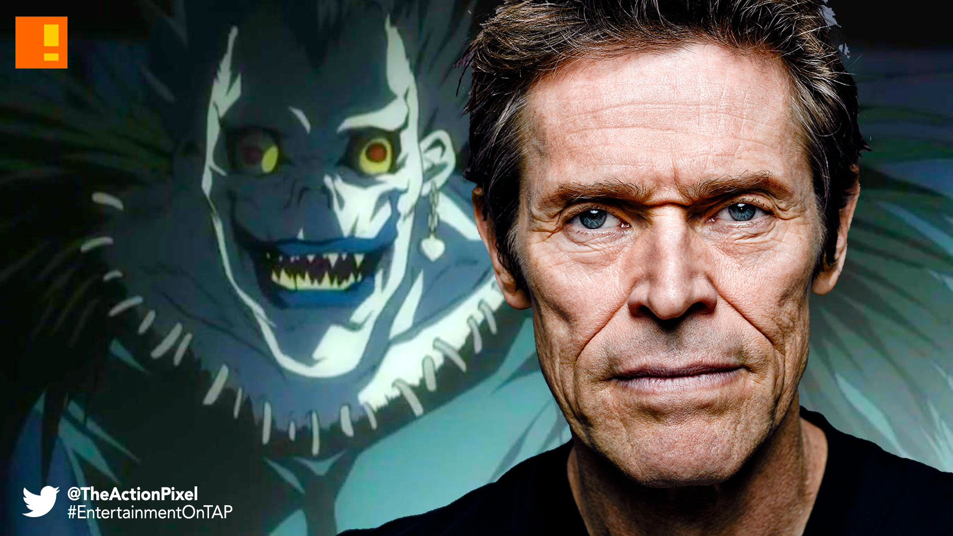 ryuk, death note, willem dafoe, entertainment on tap, the action pixel,