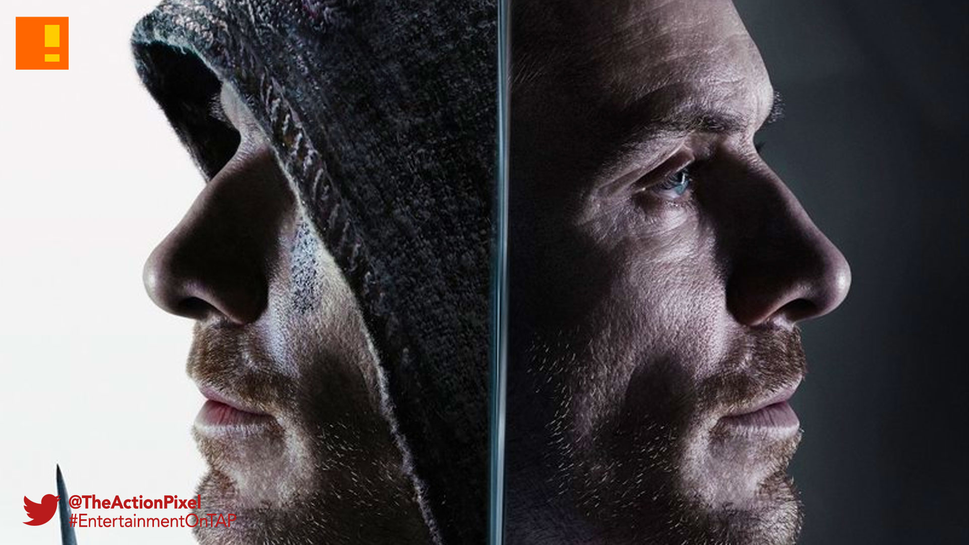 assassin's creed, poster, Callum lynch, entertainment on tap, new regency, the action pixel, ubisoft, 20th century fox, poster, michael fassbender,