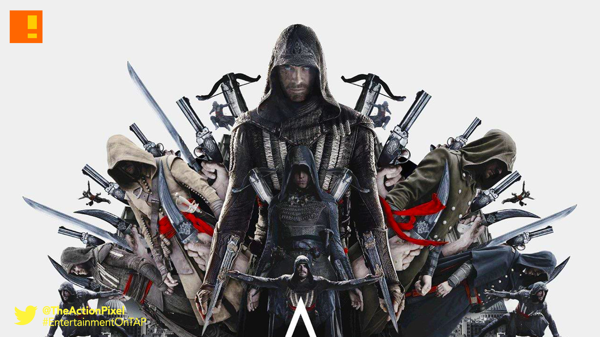 assassins creed, poster , assassin's creed, ubisoft, the action pixel, entertainment on tap, assassins creed, callum lynch,michael fassbender, ac, ubisoft, preview, images,stills,exclusive, the action pixel, entertainment on tap,video game movie, stills,