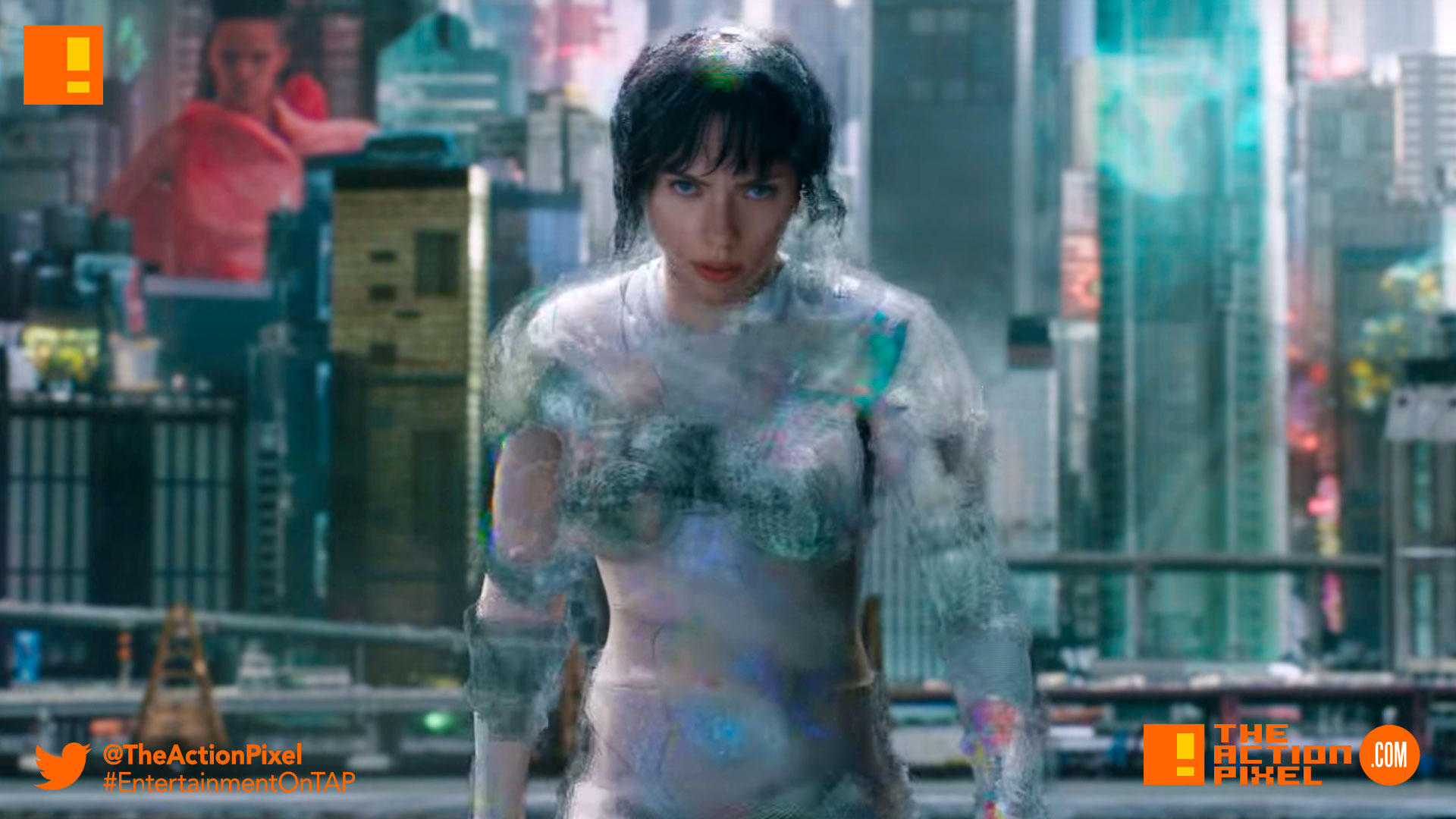 ghost in the shell, gits, scarlett johansson, the action pixel, entertainment on tap