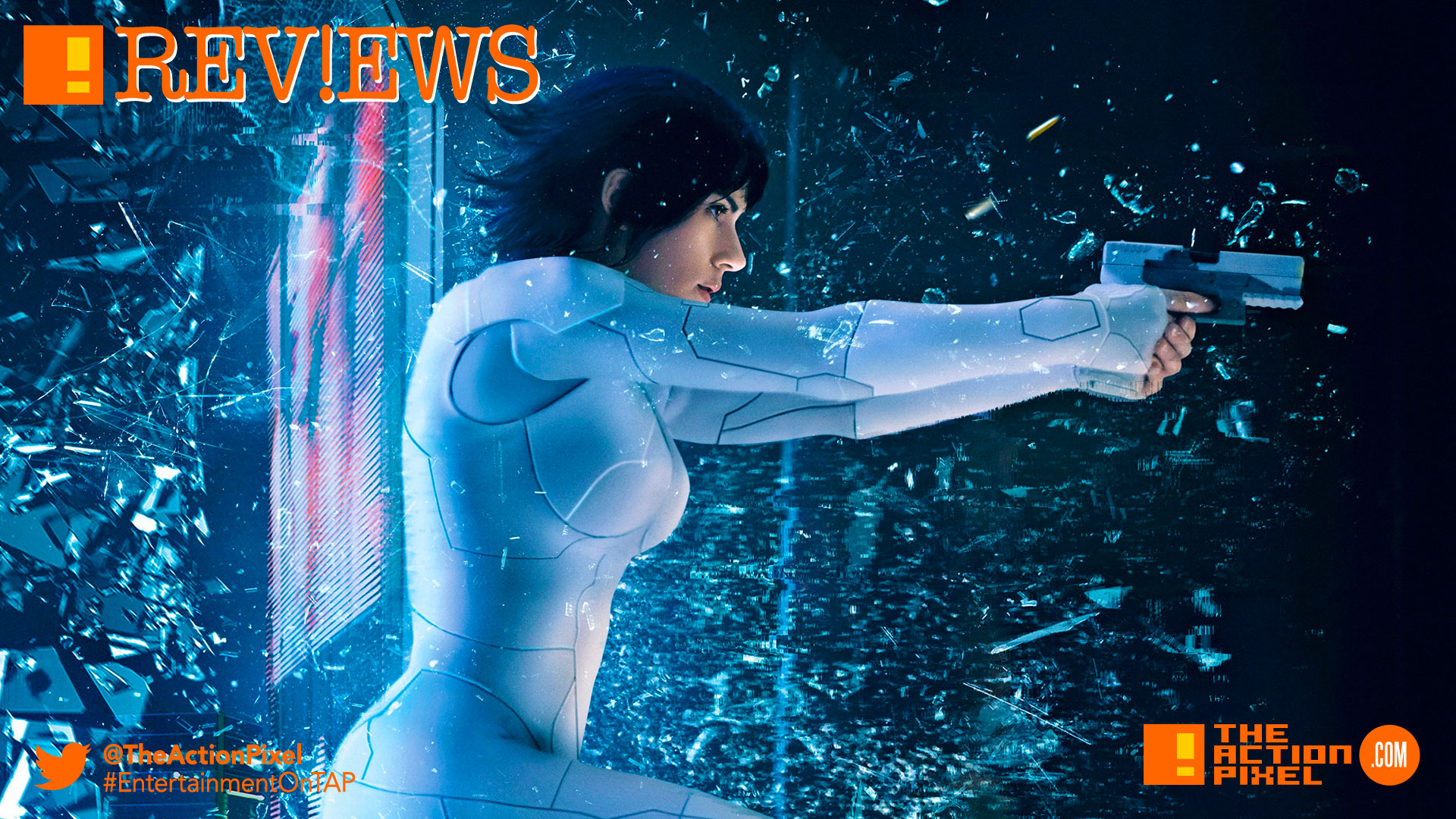 ghost in shell, scar-jo, scar jo, Scarlett Johansson, gits, paramount pictures, the action pixel,, entertainment on tap