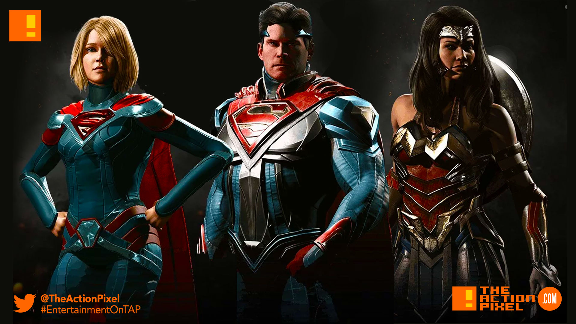 injustice 2, the action pixel entertainment on tap, injustice, dc comics, dc characters, netherrealm studios, wb games,