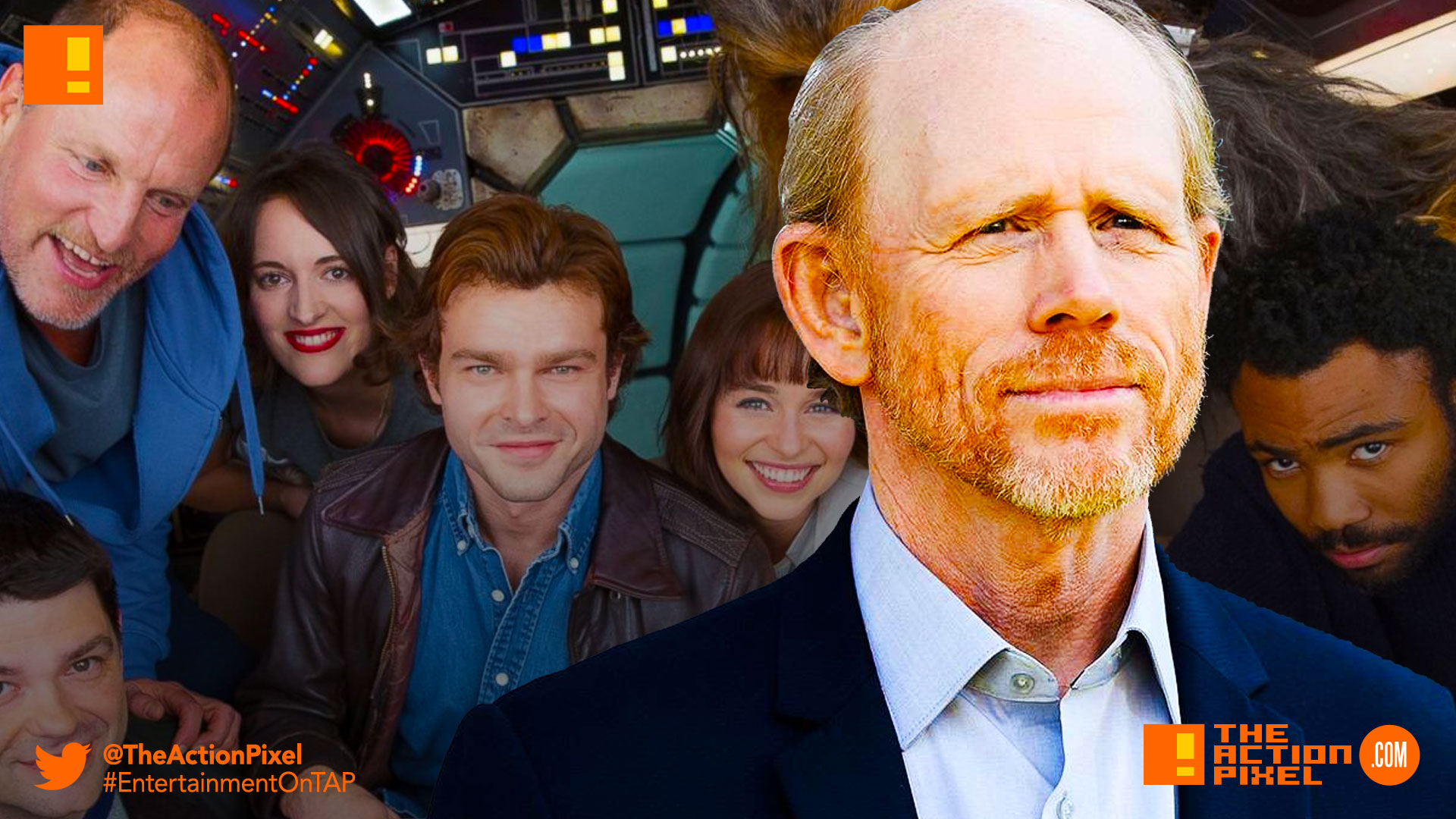 ron howard, han solo, a star wars story, alden ehrenreich, han solo, the action pixel, star wars, solo movie, han solo solo movie, a star wars story, entertainment on tap, donald glover,woody harrelson