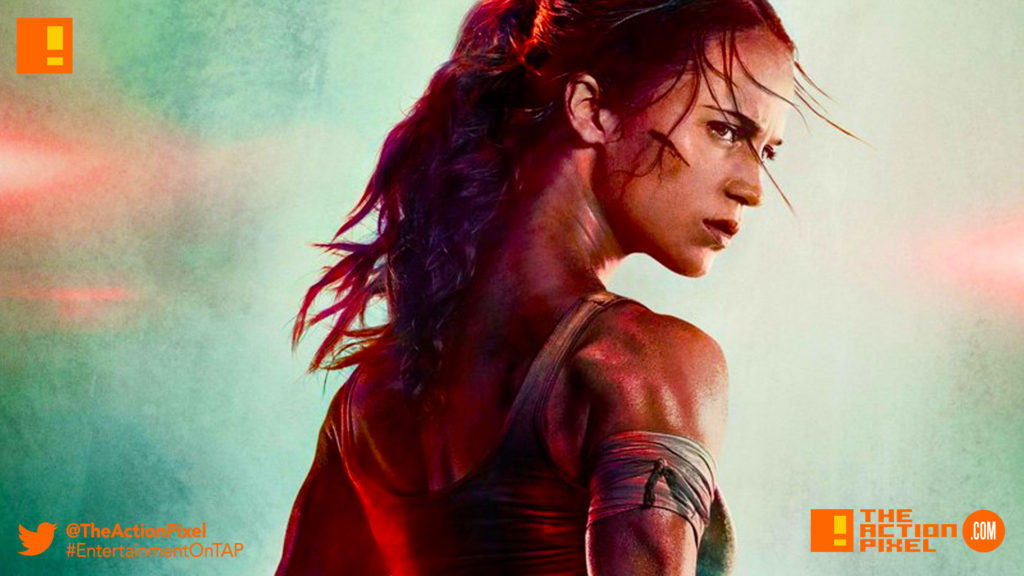 TOMB RAIDER, ALICIA vikander, lara croft, first look, entertainment on tap, the action pixel,