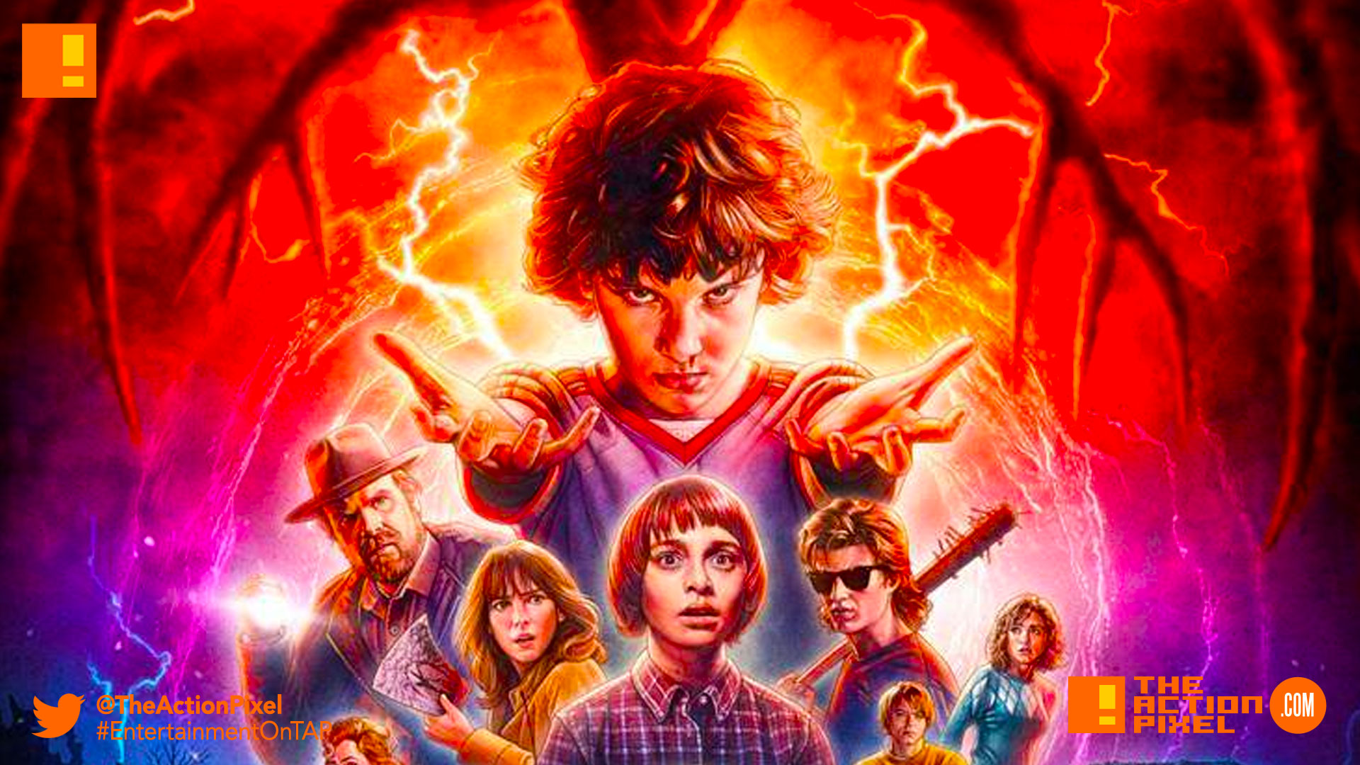eleven, stranger things 2, netflix, the action pixel, entertainment on tap,poster, entertainment on tap