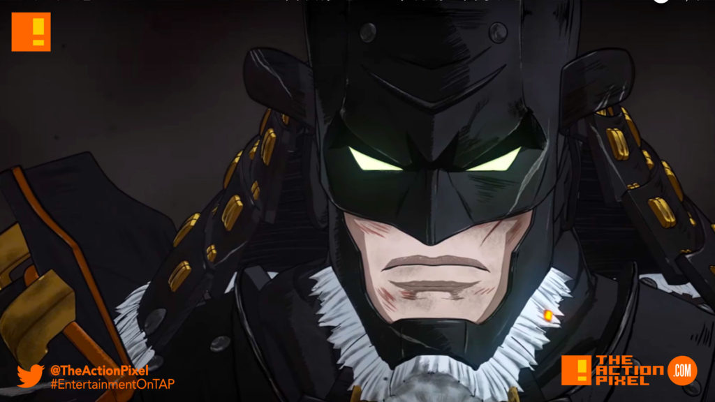 batman,ninja,dc comics, dc entertainment , the action pixel, entertainment on tap,poster, trailer, poster