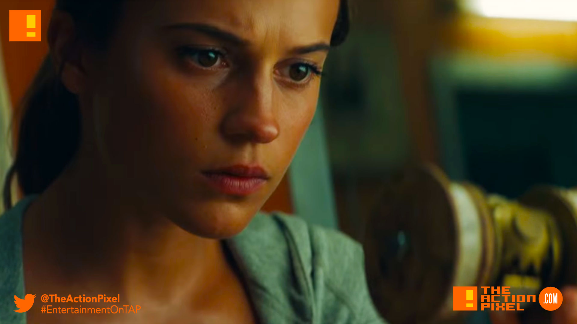 tomb raider, trailer 2, the action pixel, alicia vikander, bts, trailer, TOMB RAIDER, ALICIA vikander, lara croft, first look, entertainment on tap, the action pixel,