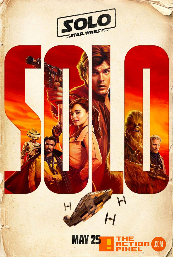 poster, poster art, ron howard, han solo, a star wars story, alden ehrenreich, han solo, the action pixel, star wars, solo movie, han solo solo movie, a star wars story, entertainment on tap, donald glover,woody harrelson,big game, tv spot,chewie, qi'ra, solo, 