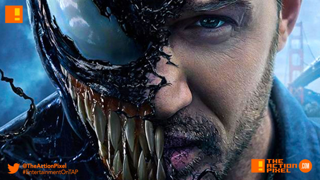 poster, trailer, tom hardy, venom, spider-man, spin-off, the action pixel, entertainment on tap,sony pictures,official trailer