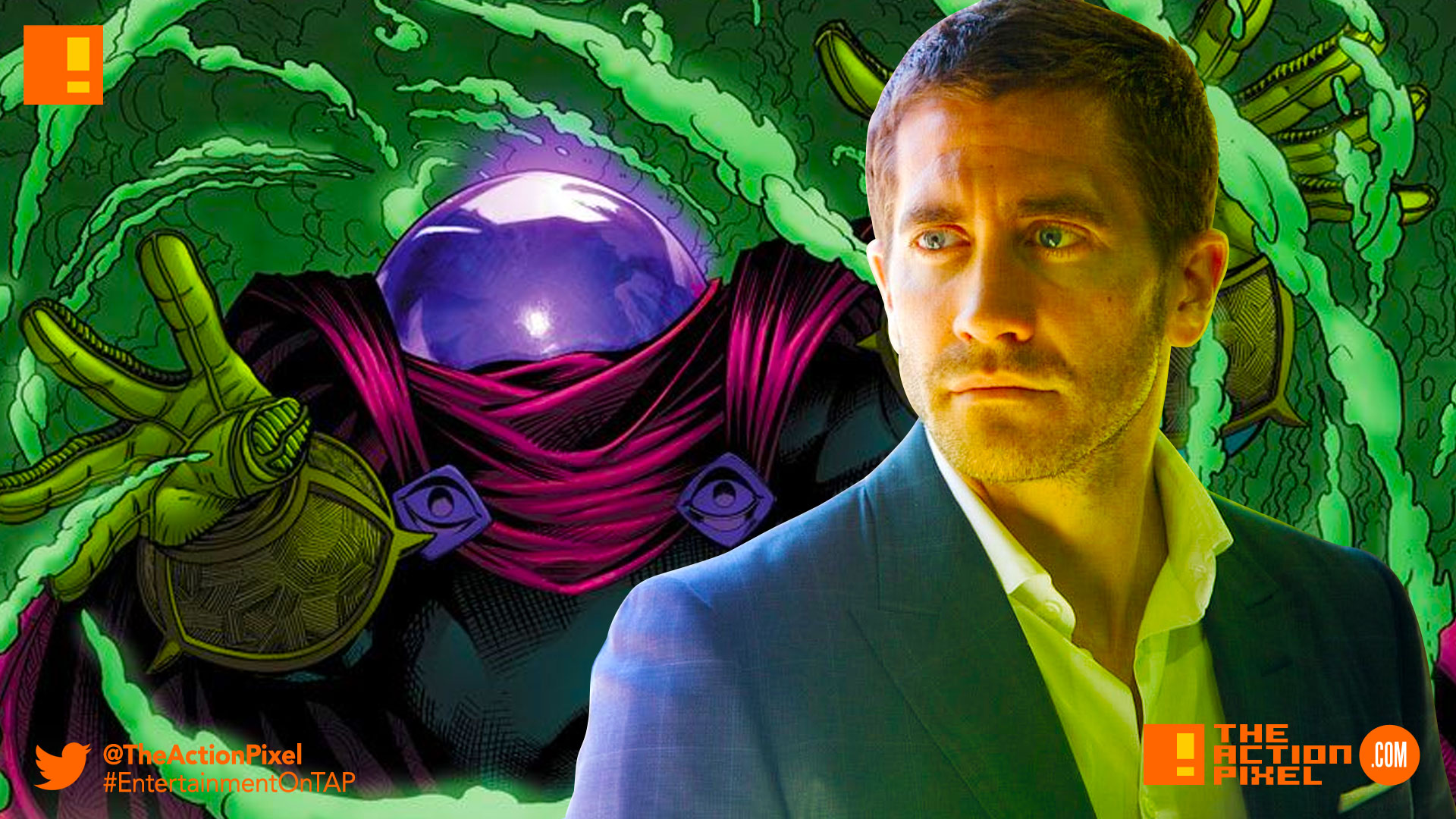 JAKE GYLLENHAAL, MYSTERIO, spider-man: homecoming, the action pixel, entertainment on tap