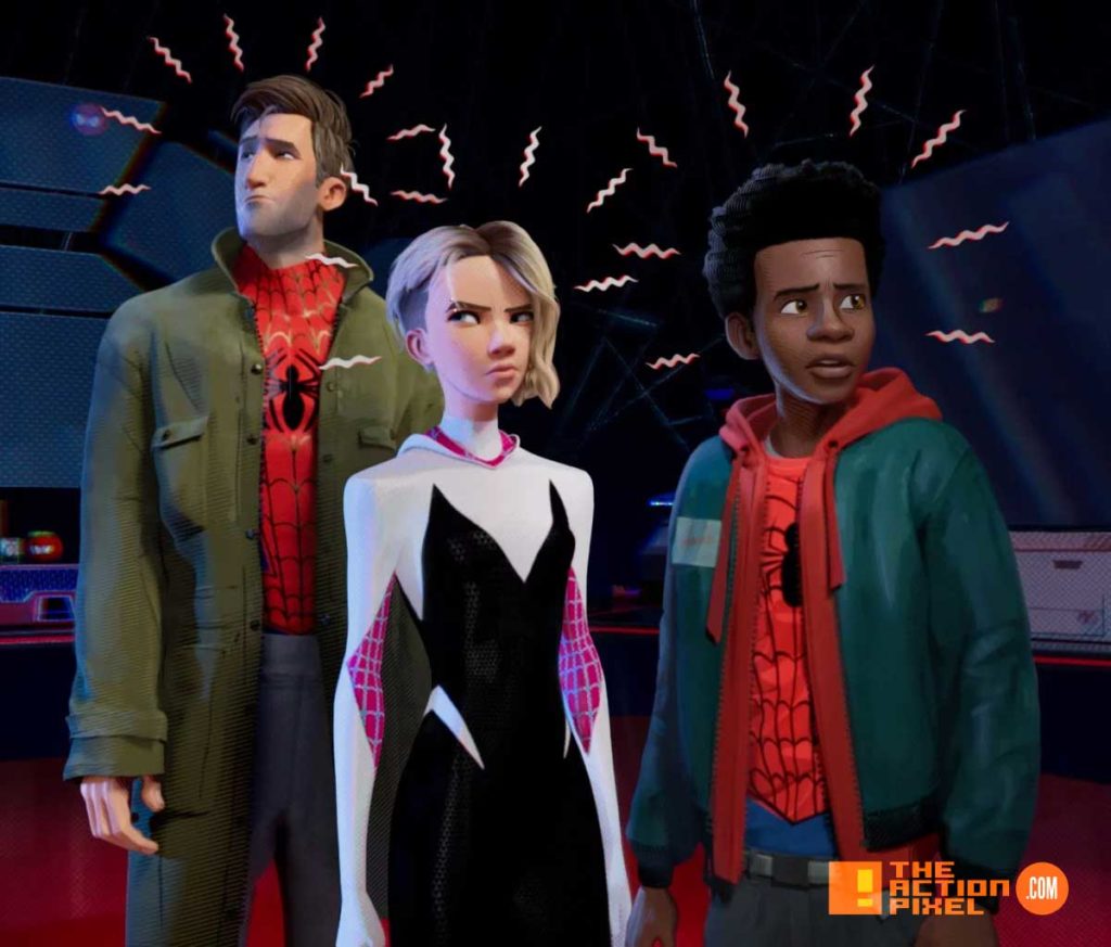miles morales, spiderman, spider man, spider-man, sony, marvel, marvel comics, animated feature, animation, the action pixel, entertainment on tap,sony animation, marvel,into the spiderverse, spider-man: into the spider-verse,gwen stacey, 