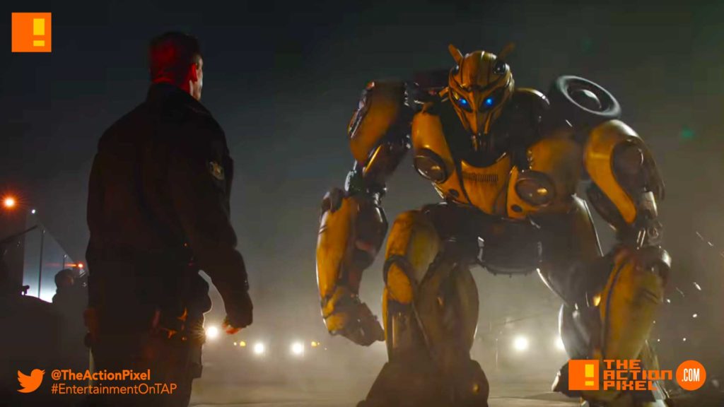 bumblebee, new trailer, transformers, paramount pictures, Bumblebee, Hailee Steinfeld ,John Cena, Travis Knight ,Bumblebee Movie, the action pixel, entertainment on tap, first look, image,bumblebee movie, bumblebee trailer,