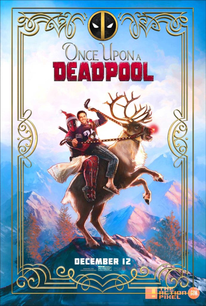 deadpool 2, fred savage, christmas, pg-13, disney, 20th century fox, deadpool, poster, fred savage, the wonder years,the action pixel, entertainment on tap