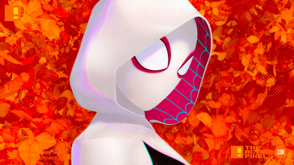 gwen stacy, miles morales, spiderman, spider man, spider-man, sony, marvel, marvel comics, animated feature, animation, the action pixel, entertainment on tap,sony animation, marvel,into the spiderverse, spider-man: into the spider-verse,gwen stacey, poster, sony pictures, spin-off,